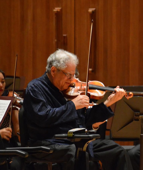 Itzhak Perlman performed the Mendelssohn Violin Concerto at the Baltimore Symphony Orchestra's Centennial Gala Saturday night. Photo: Ricky O'Bannon